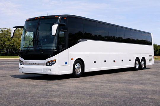 56-passenger charter bus rental Chico TX